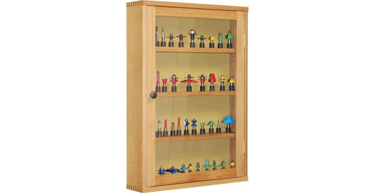 Router bit cabinet