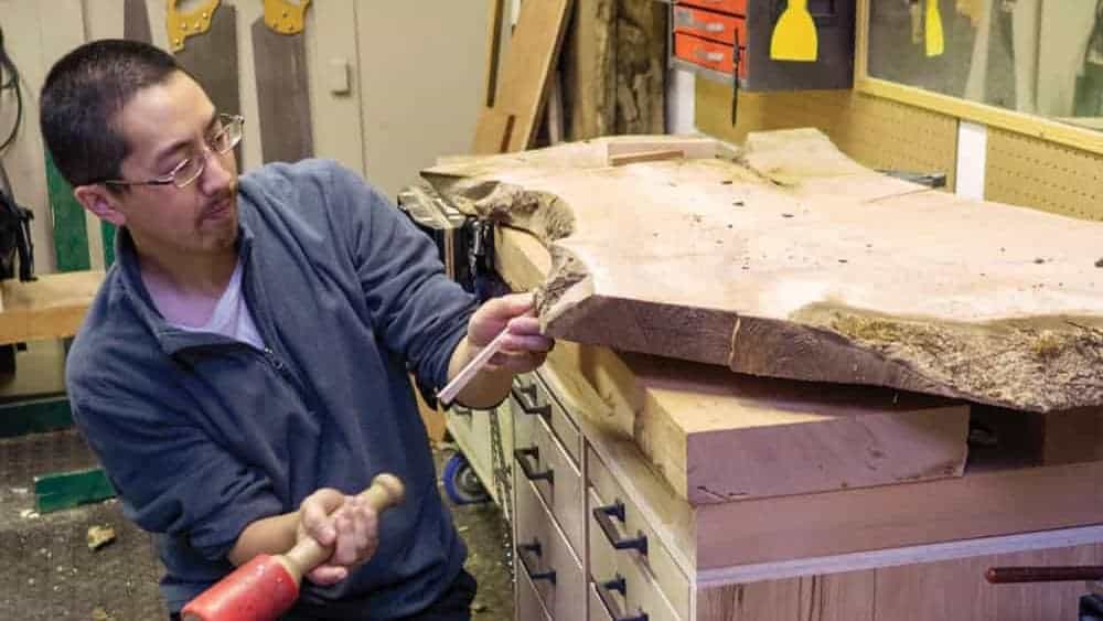 >Learn to work with live-edge wood