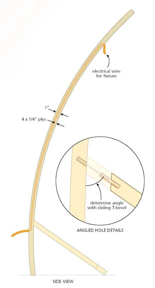 curved floor lamp