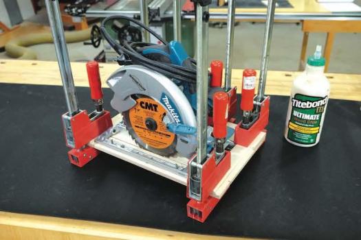 circular saw sled glued up