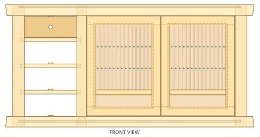 Flat-Screen TV Cabinet, Woodworking Project