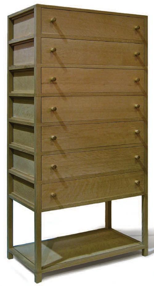“7 Day Dresser” is a recent piece by Earnshaw offering lots of storage with clean, classic style