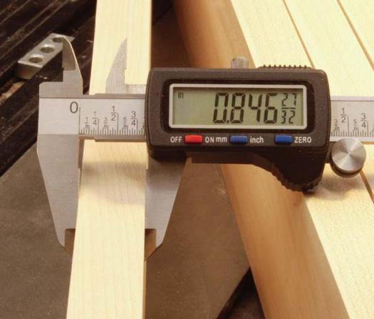 Measuring an outside width