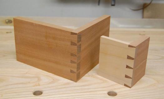 Perfectly cut dovetails