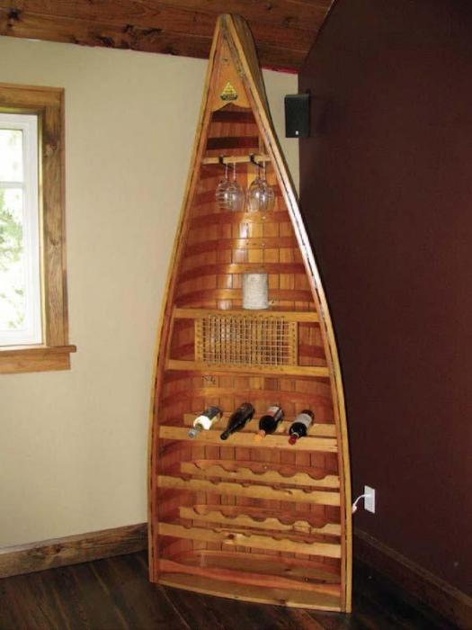 Canoe Display Shelves