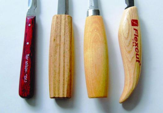 whittling knife handle styles