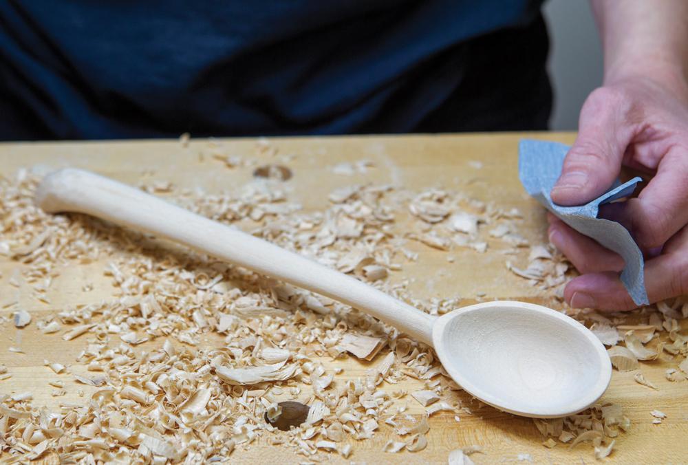 Carving a simple spoon