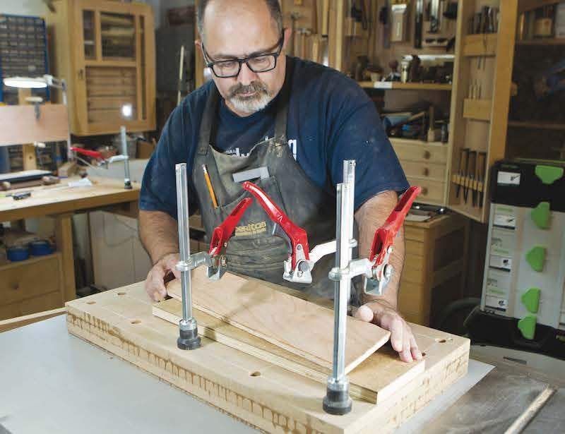 Build a veneer press table