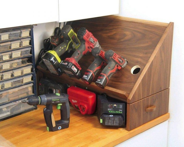Build a Drill Charging Station | Canadian Woodworking