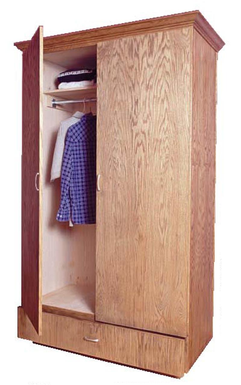 >Create more storage with this simple wardrobe