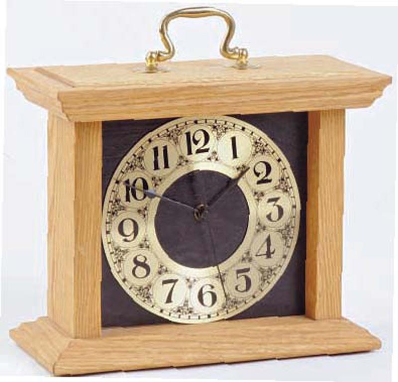 >Easy-to-make mantel clock
