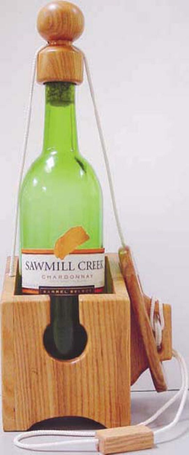 Wine bottle puzzle Canadian Woodworking
