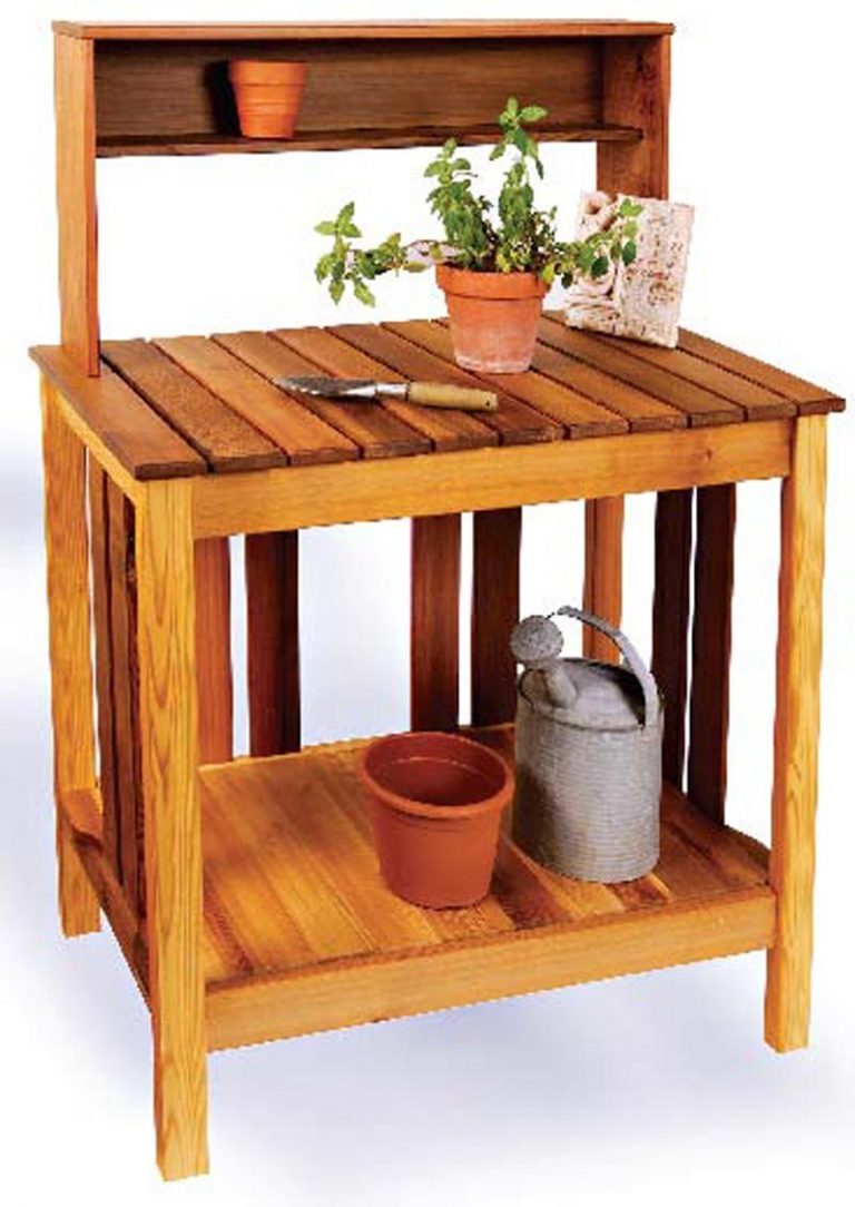 Cedar Potting Bench Canadian Woodworking