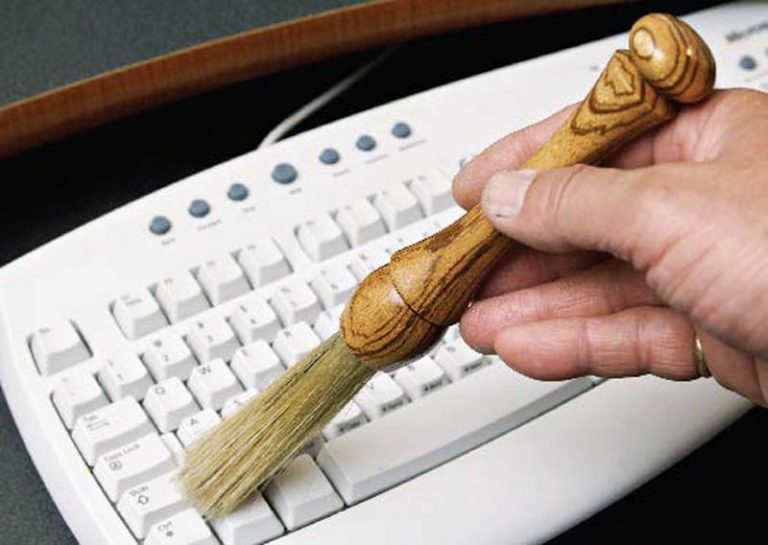 Exotic wood dusting brush