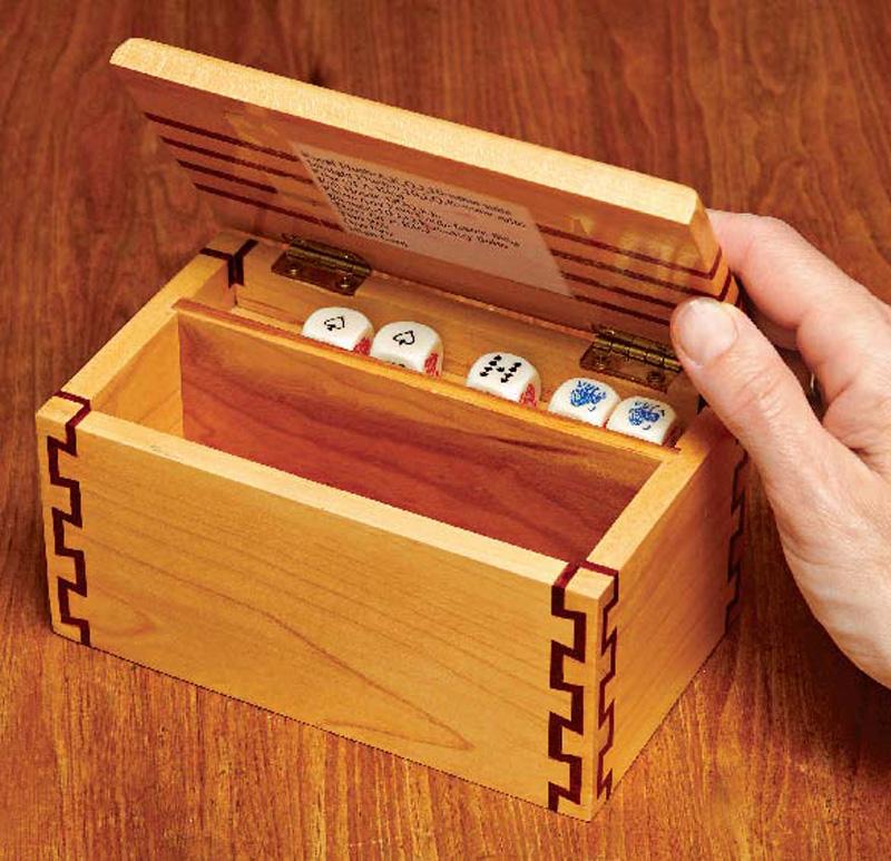 Liar s Dice Game Box Canadian Woodworking