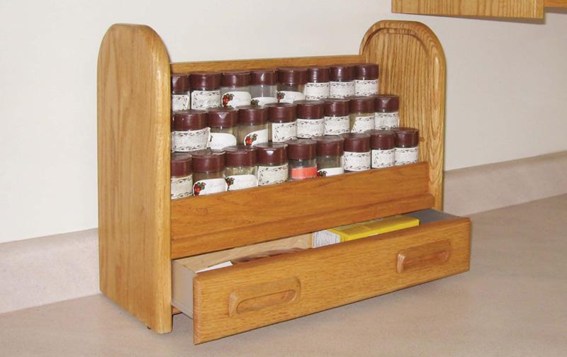>Tambour Spice Cabinet