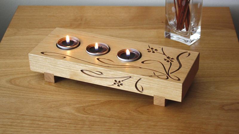 >Build a tea-light candle holder