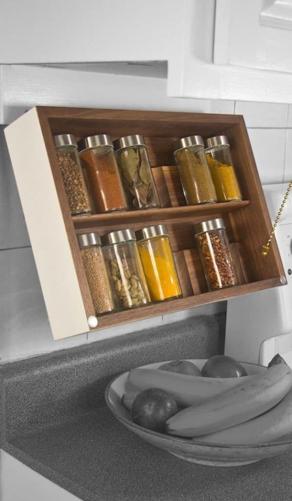 Build a hidden hinged spice rack - Canadian Woodworking
