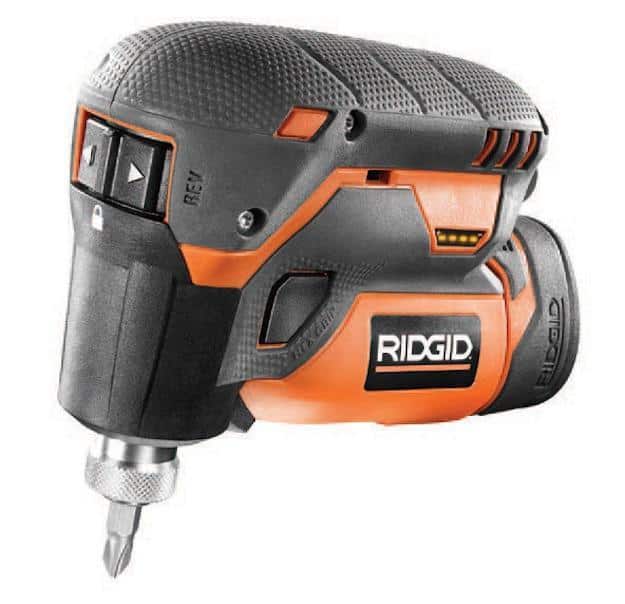 >RIDGID 1/4″ Cordless Palm Impact Screwdriver Kit