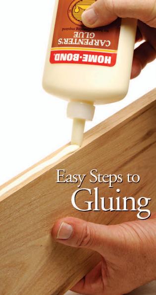 >Easy steps to gluing