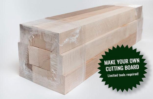 >Limited tools? Try KJP Select’s cutting board package