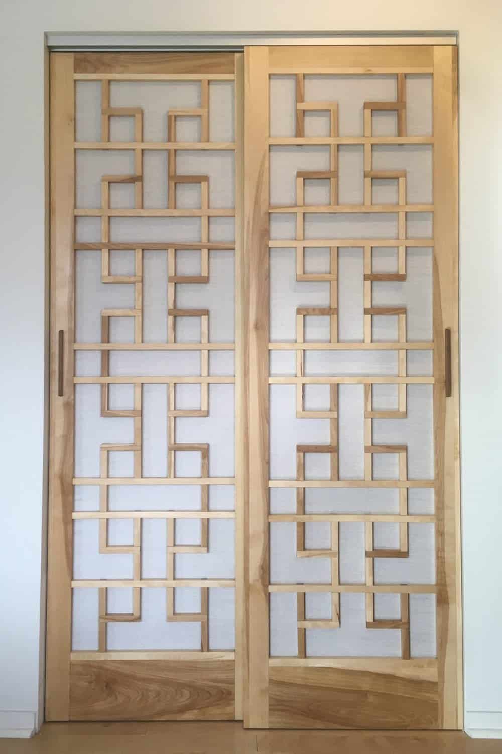 Korean inspired sliding doors