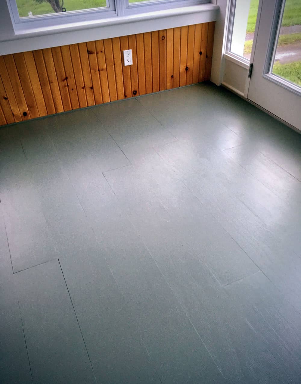 >Install a plywood floor