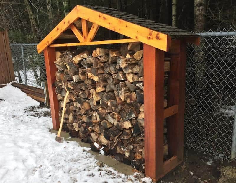 >Build a Backyard Firewood Holder