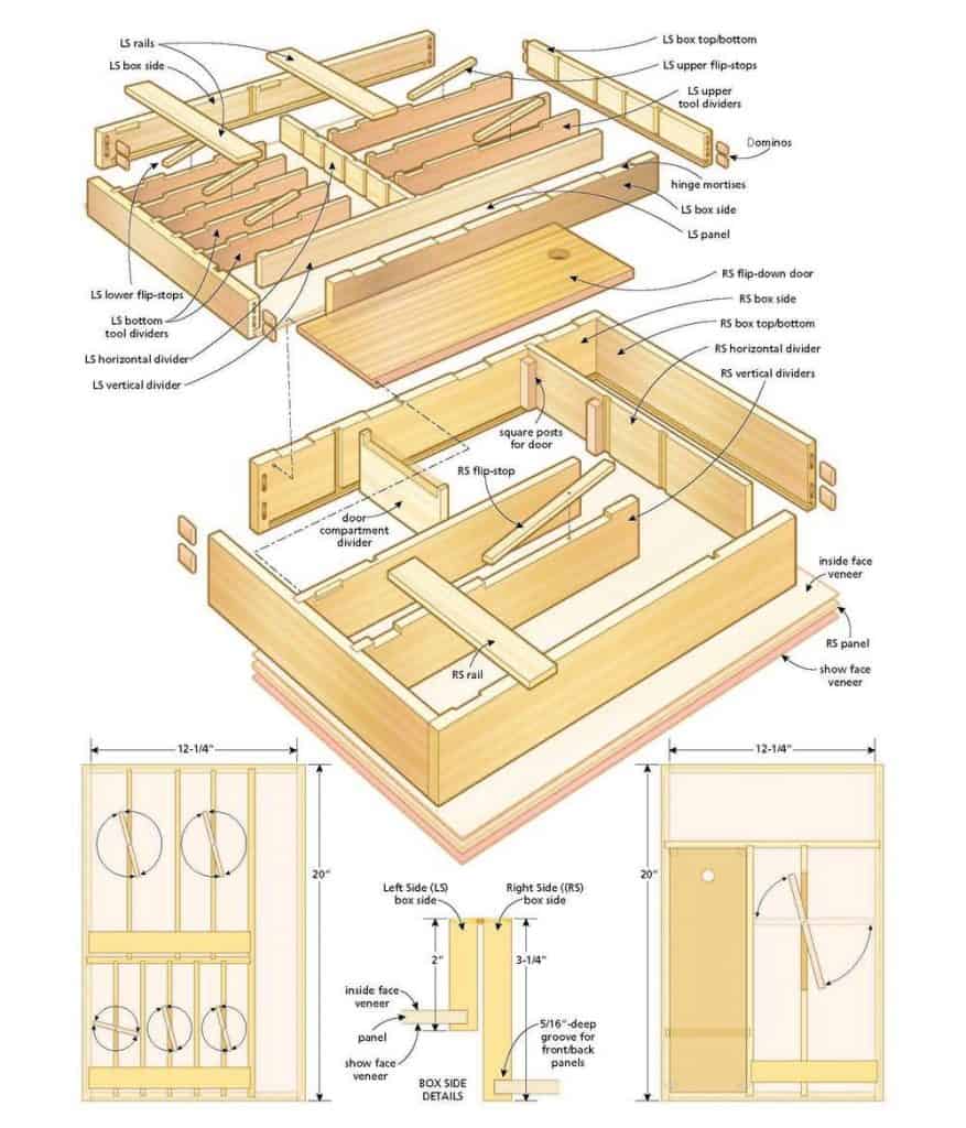spoon carvers toolbox illustration