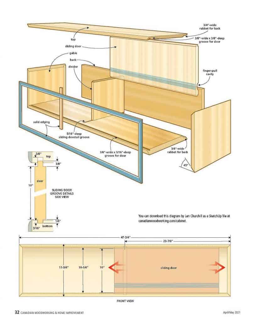 Wall cabinet illustration