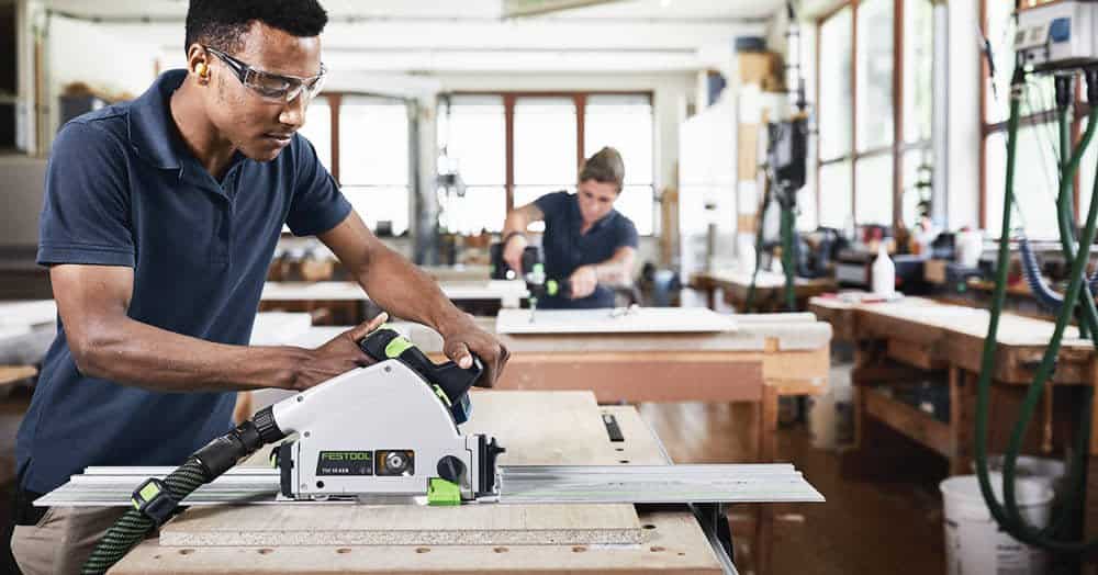 >The Festool TSC 55 K cordless saw delivers top-of-the-line precision and innovation