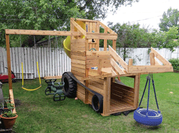 Build a backyard play structure