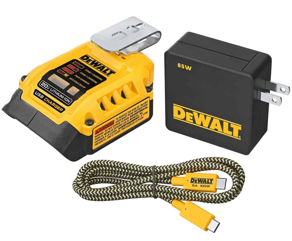 >DEWALT to debut portable USB charging kit and 20V wire mesh cable tray cutter