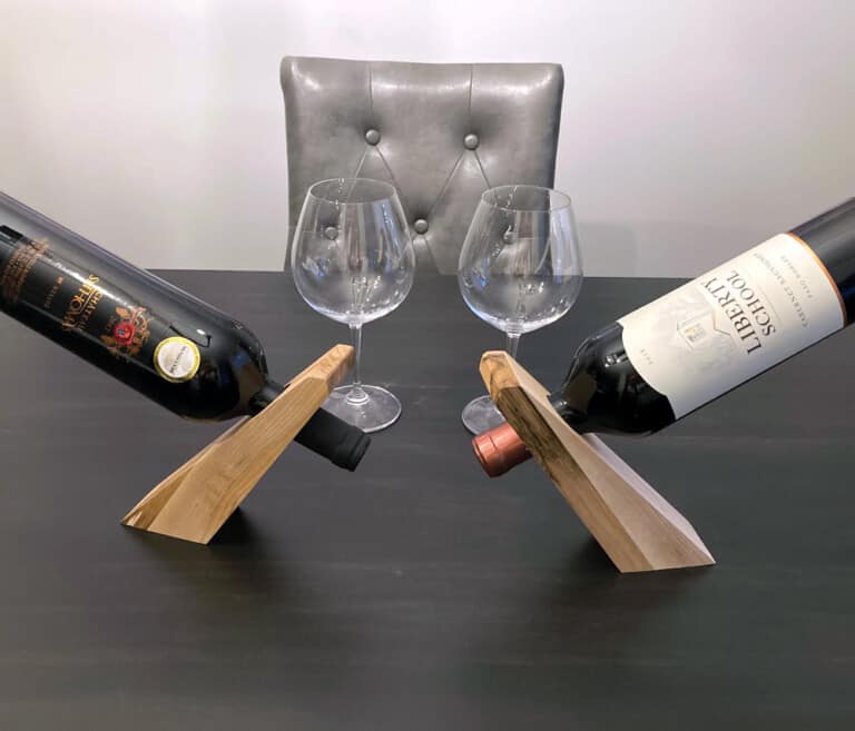 Make a floating wine bottle holder Canadian Woodworking