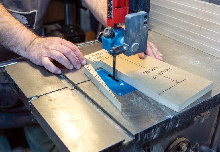 Cut wedges on the bandsaw