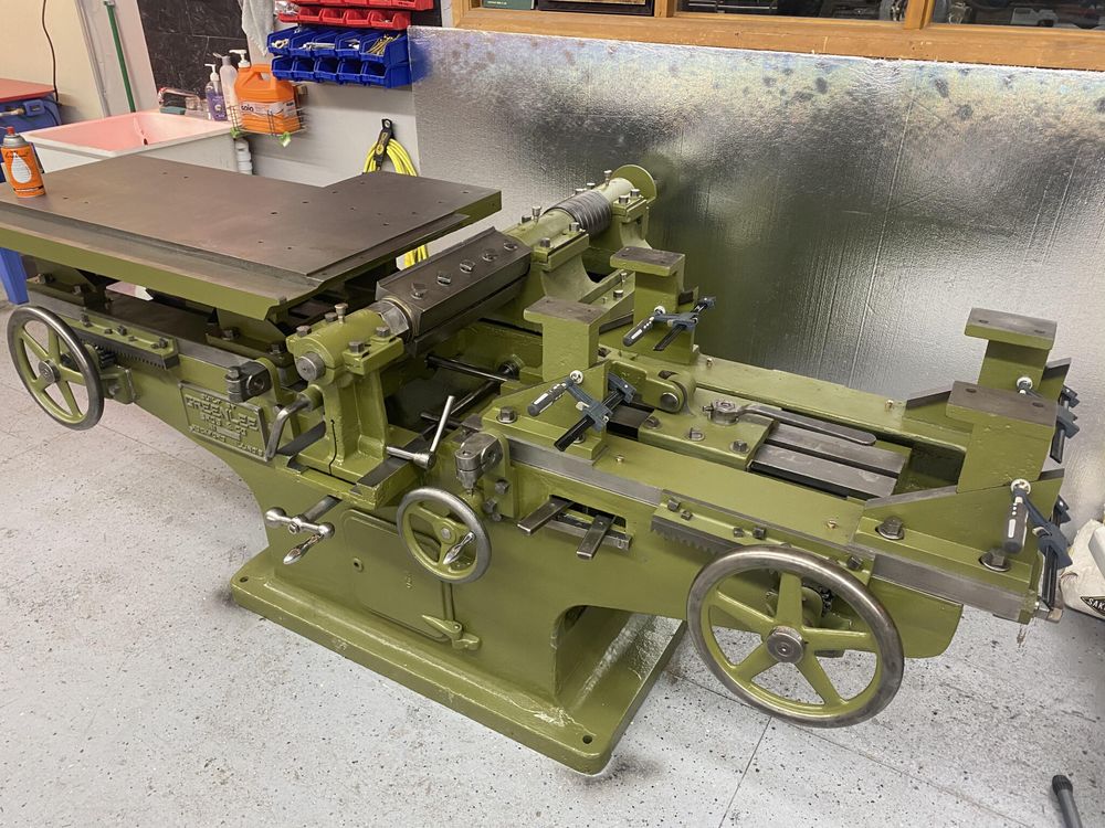 Rare, expertly-restored Greenlee variety woodworking machine