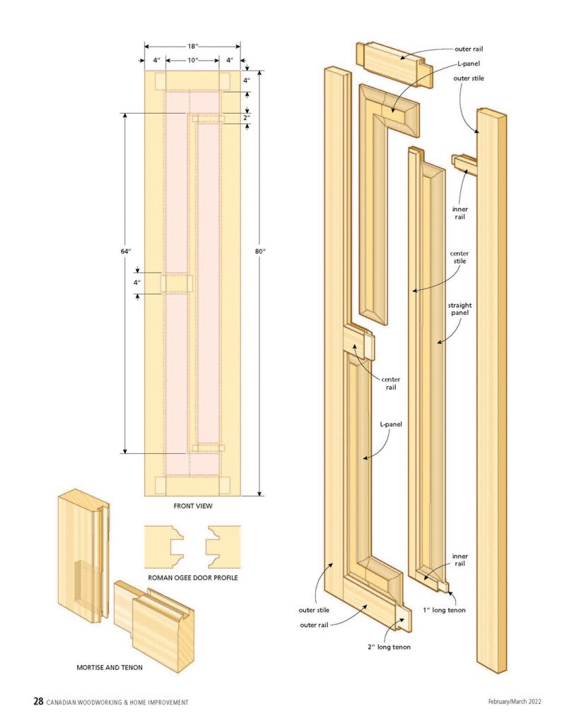 interior door drawing