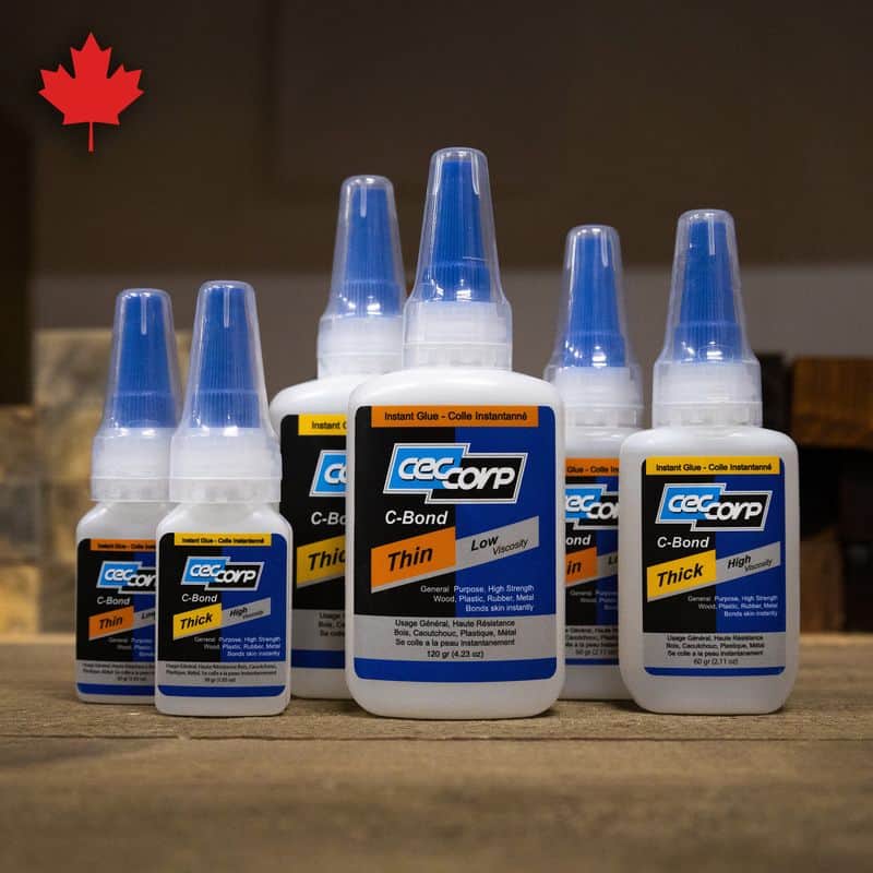 >Made-in-Canada glues, epoxies and accelerators are here