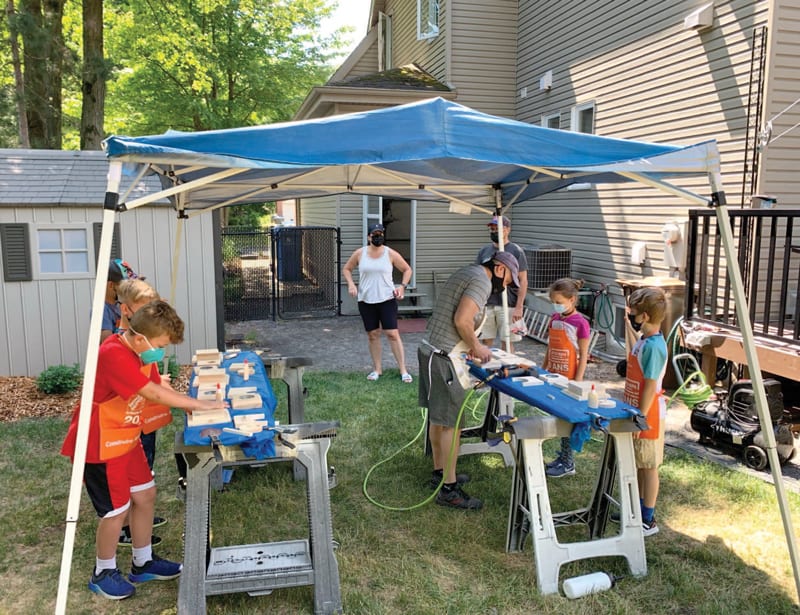 Introducing woodworking to kids in the community