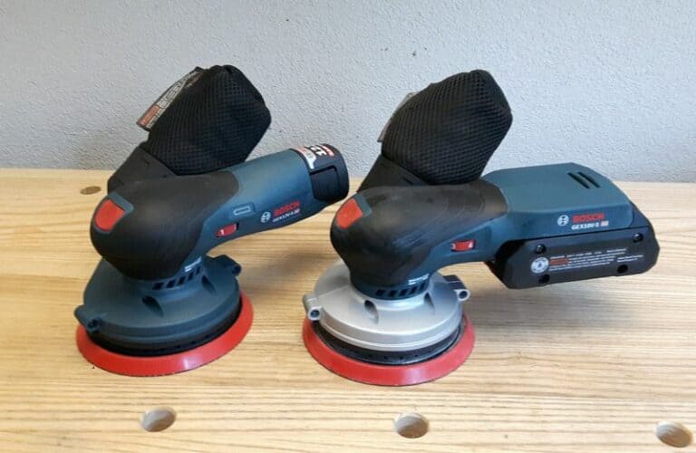 Bosch GEX brushless cordless 5″ random orbit sanders
