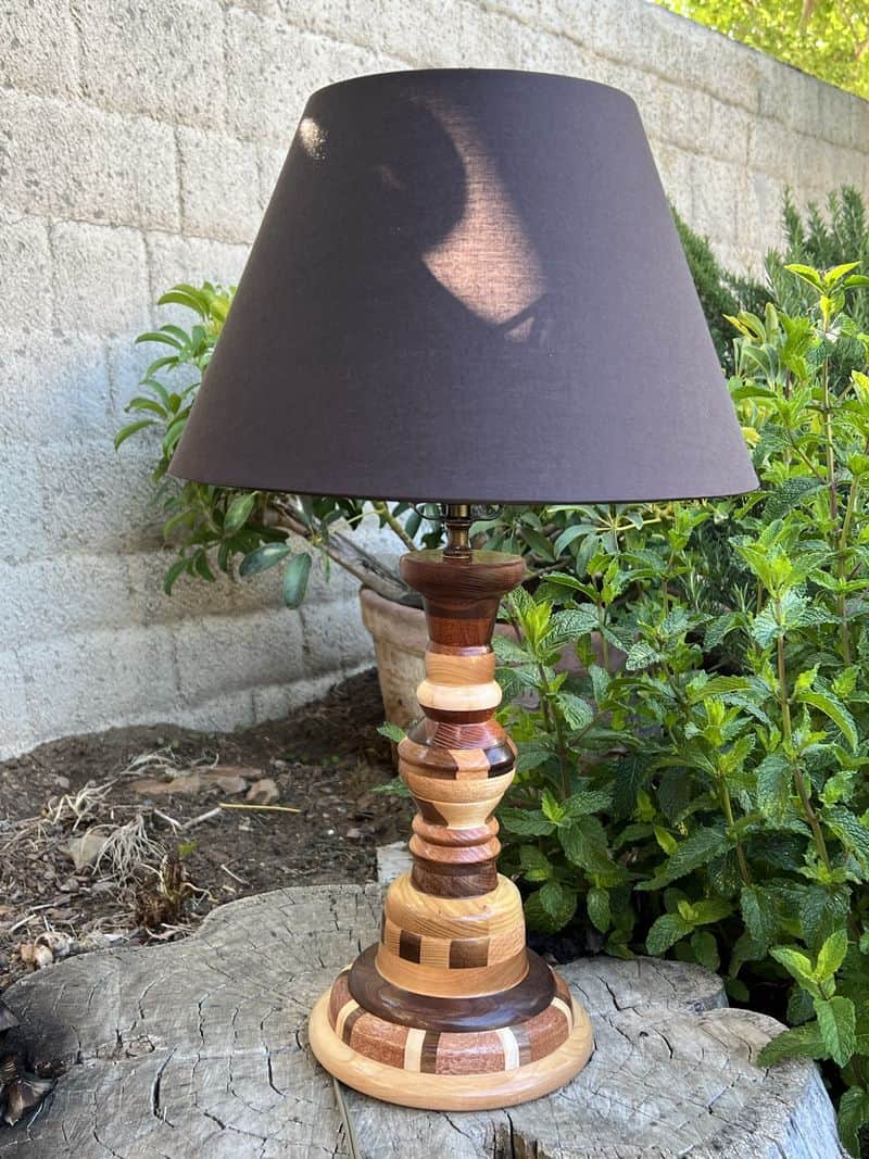 Turned lamp