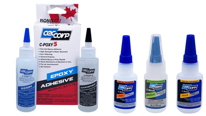 >Canadian-made CEC epoxy and CA adhesive now at Woodchuckers