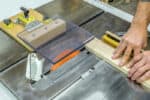 wood and steel stand