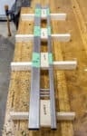 wood and steel stand