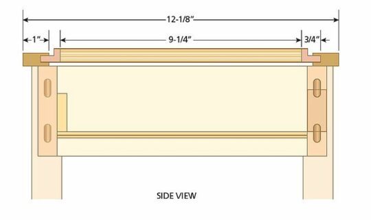 Bonsai stand side view