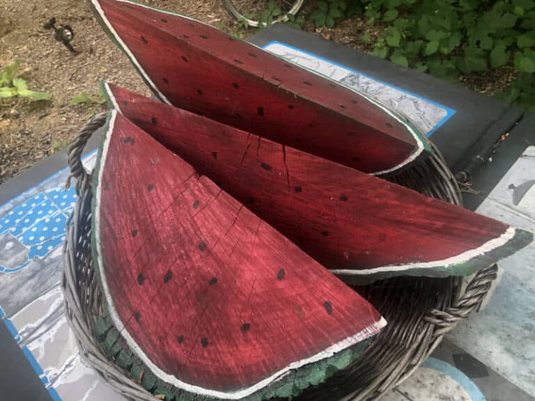 wooden watermellon