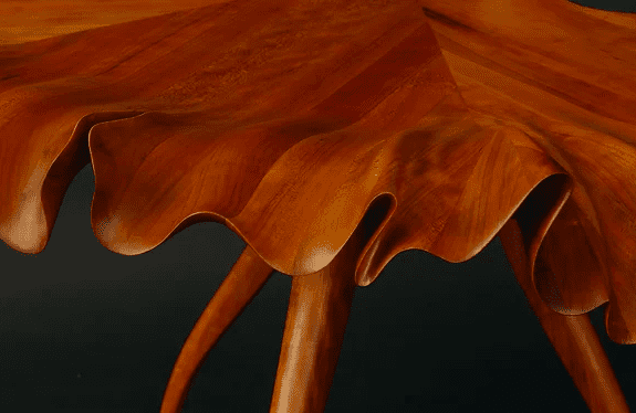 Sun Valley Leaf Hall Table Detail