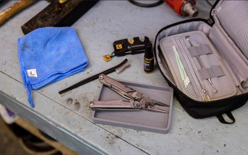 >Leatherman blade sharpener and maintenance kit