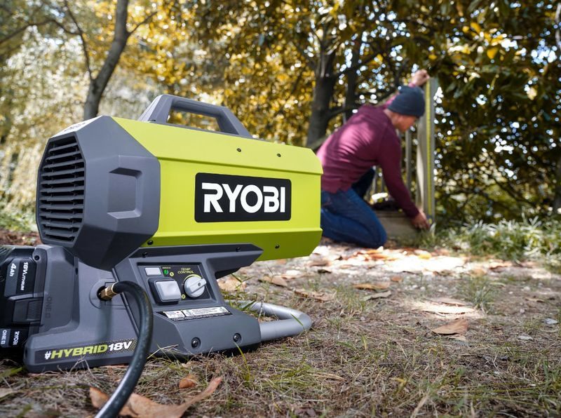 >RYOBI expands 18V ONE+ family with new hybrid forced air propane heater