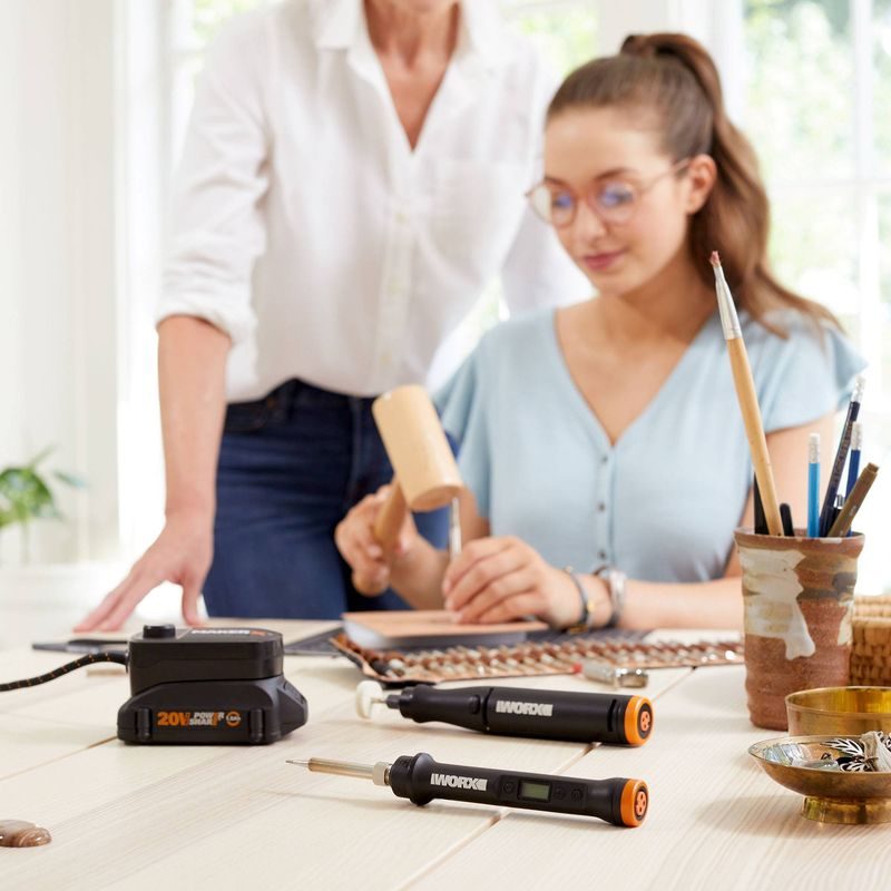 WORX MAKERX rotary tool and wood/metal crafter kit